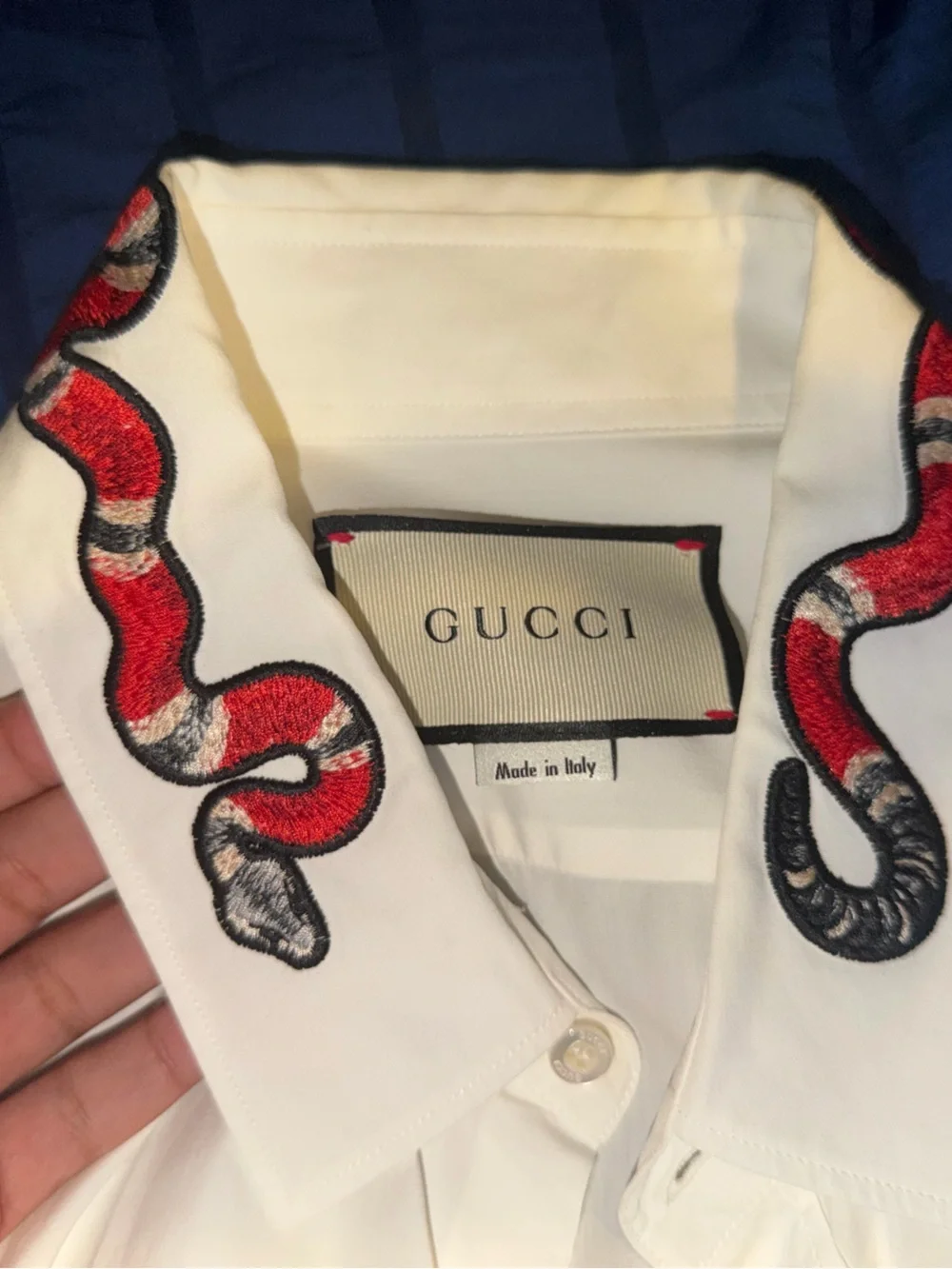Gucci Men's Dress Shirt in Cream-White